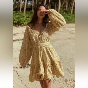 Charina Sarte Eyelet Mini Dress medium